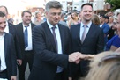 Predsjednik Vlade RH Andrej Plenković na druženju s građanima u Oroslavju