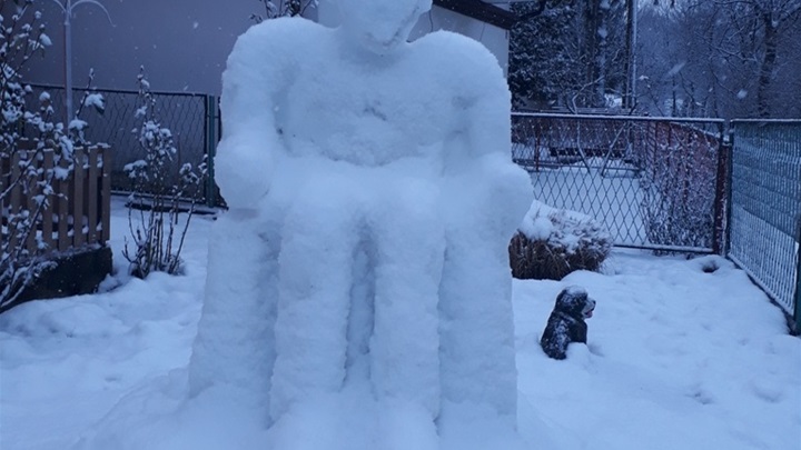 snježna skulptura