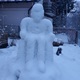 Osim snjegovića ovih dana niču i neobične snježne skulpture