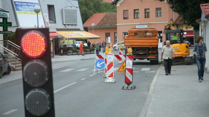 Nova regulacija prometa zbog radova u centru Krapine