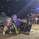 FOTO Vozača iz prevrnutog automobila noćas izvlačili vatrogasci 