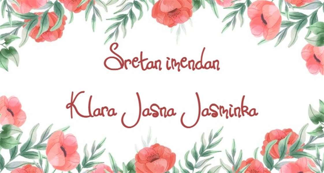 Klara, Jasna, Jasminka - imendan