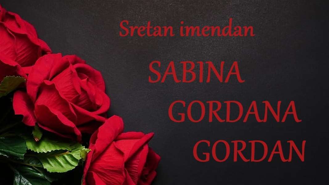 sabina gordana gordan imendan