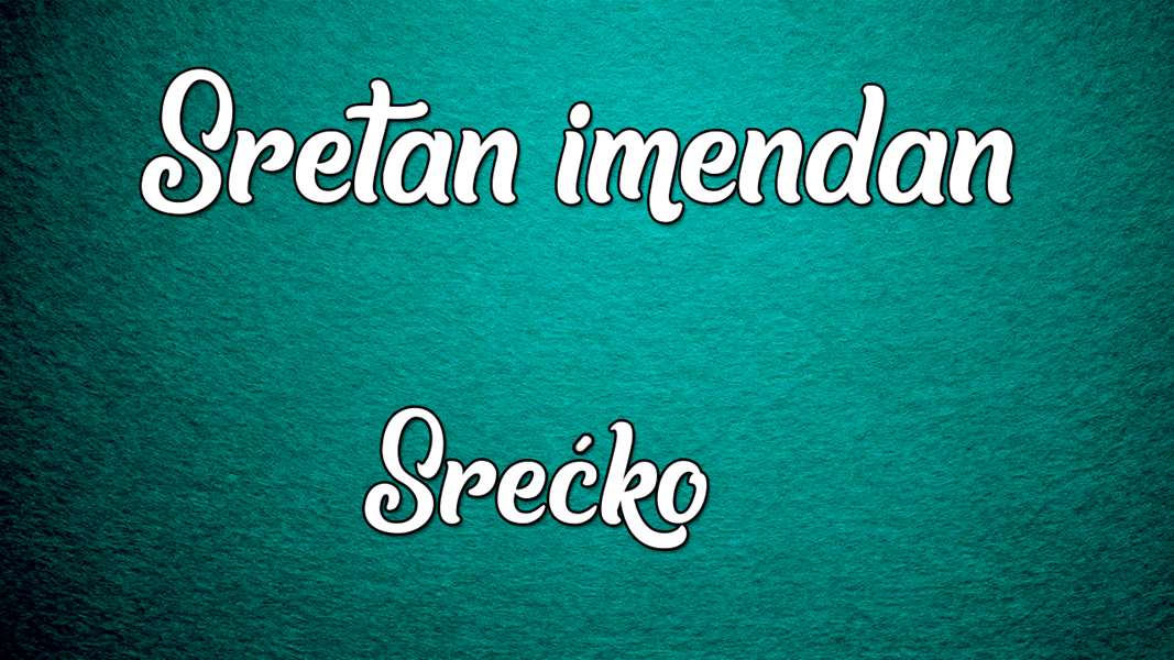 Srećko - imendan