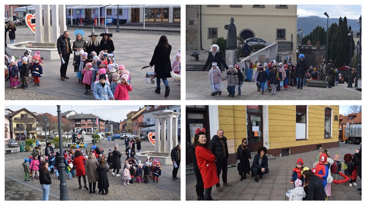 Djeca DV Pušlek i Obrta za čuvanje Žabice na fašnik posjetila Općinu Marija Bistrica naslovna .jpg