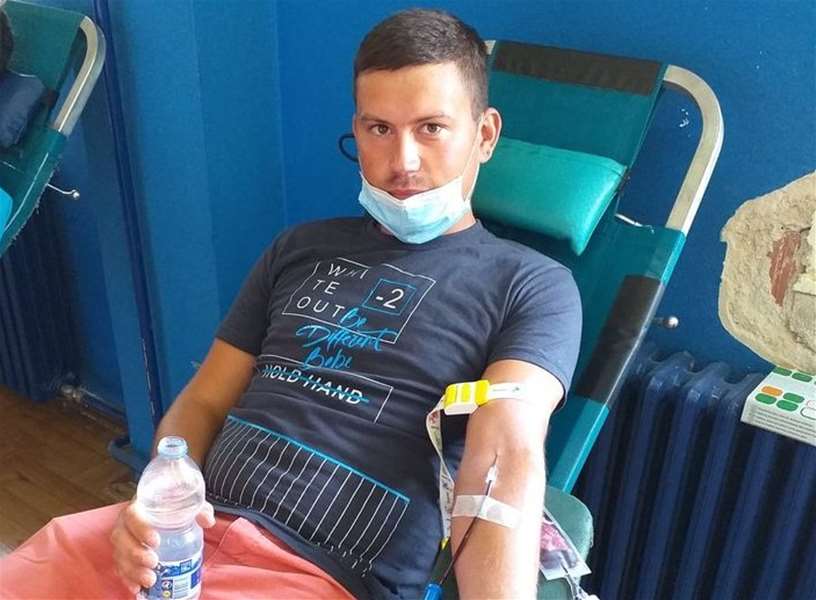 Tihomir Petrinić postao član velike obitelji dobrovoljnih darivatelja krvi