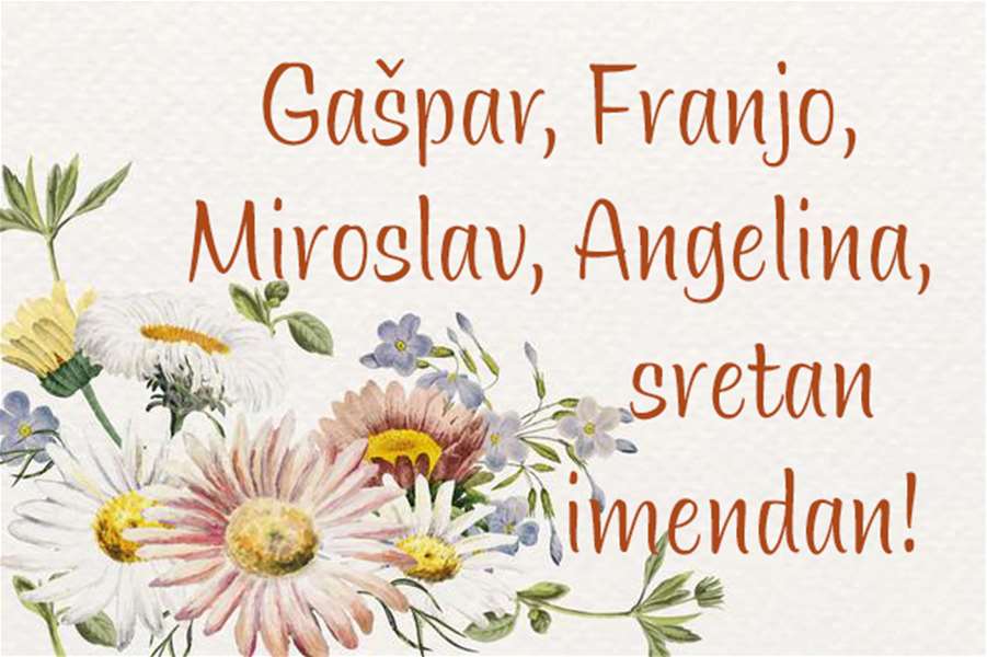 -Gašpar, Franjo, Miroslav, Angelina