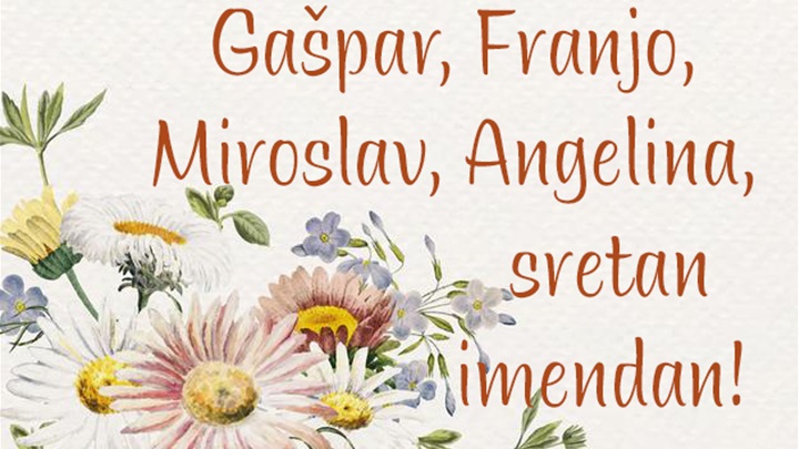 -Gašpar, Franjo, Miroslav, Angelina