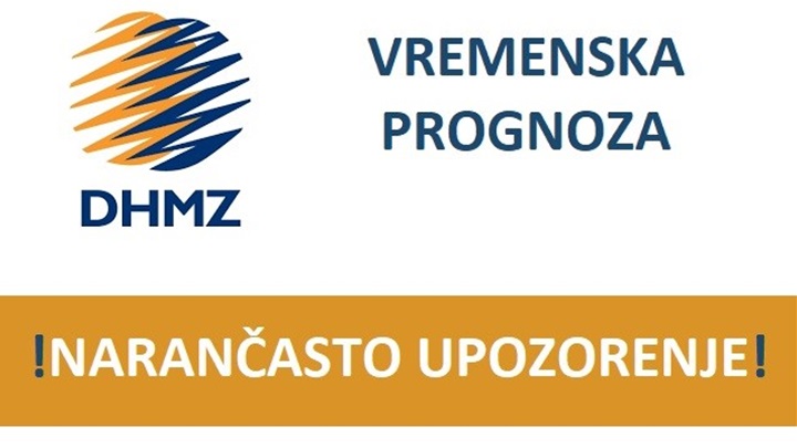 narančasto upozorenje - nevrijeme oluja toplinski val toplotni udar