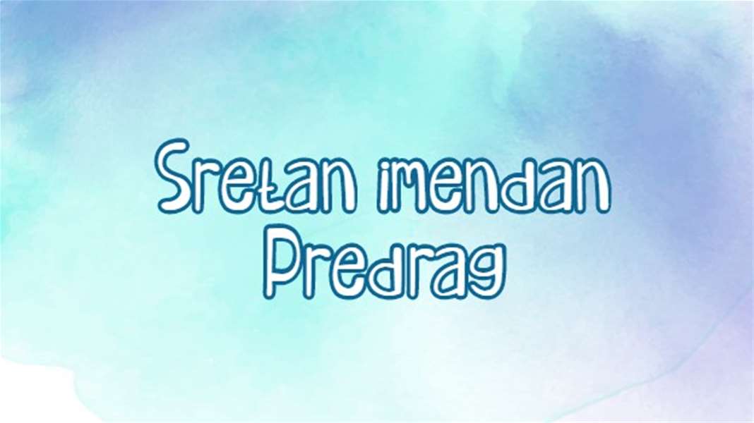 Predrag - imendan