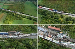 Nove fotografije s mjesta nesreće iz zraka: 'Zašto strojovođa nije stao, a dva put je bio obaviješten?'