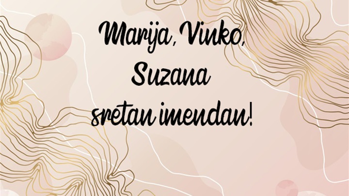 -Marija, Suzana, Vinko