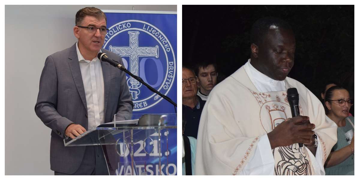 Korizmene tribine u bistričkom Svetištu Rok Čivljak i Odilon Singbo .jpg