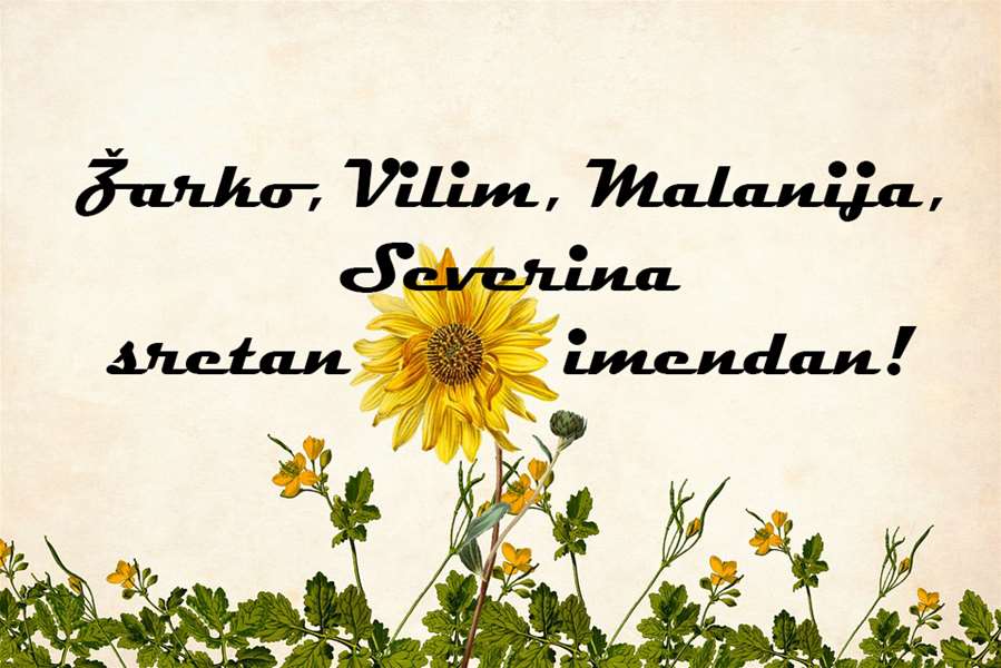 -Žarko, Vilim, Melanija, Severina