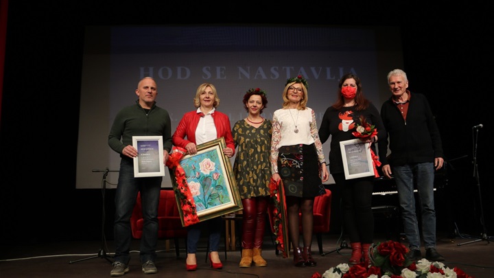 Jeleni Stanojčić prva nagrada i Vjenčić ''Željke Boc'', Sanji Kovačić nagrada publike, Martini Sviben Vjenčić publike12.JPG