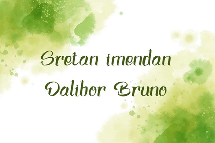 Dalibor, Bruno - imendan