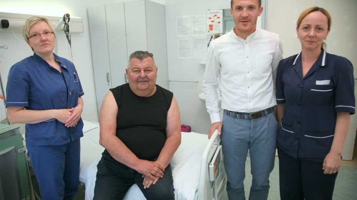 Mirko Čulomović iz Perušića je došao na liječenje u zabočku veteransku bolnicu