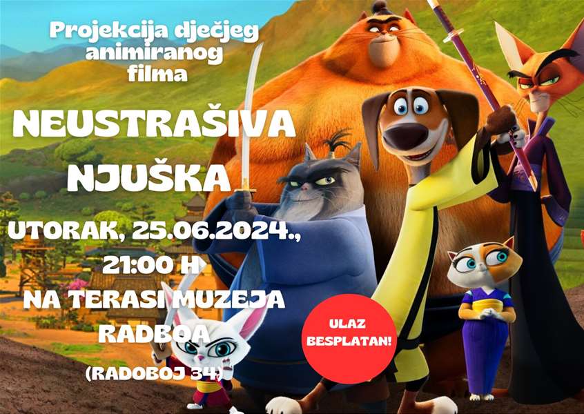 Projekcija dječjeg animiranog filma Neustrašiva njuška.jpg