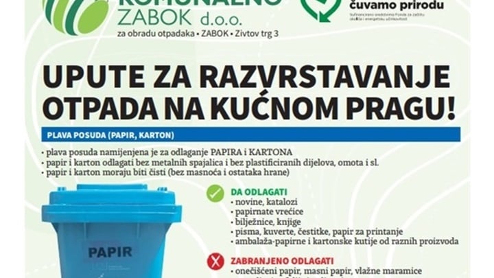 komunalno zabok upute