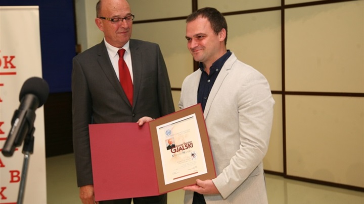 foto: arhiva (K. Novak na dodjeli Nagrade Gjalski 2017.)