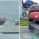 [VIDEO] Nesreća na A3, auto završio na krovu: "Žena je izvlačila dijete iz auta"
