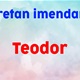 DANAS JE NJIHOV DAN Koje je značenje imena Teodor?