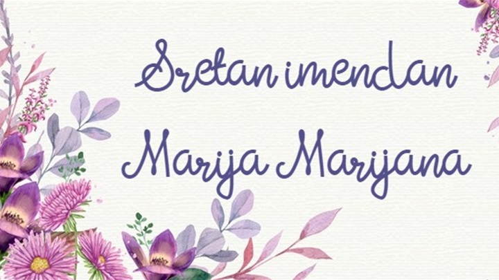 Marija, Marijana - imendan