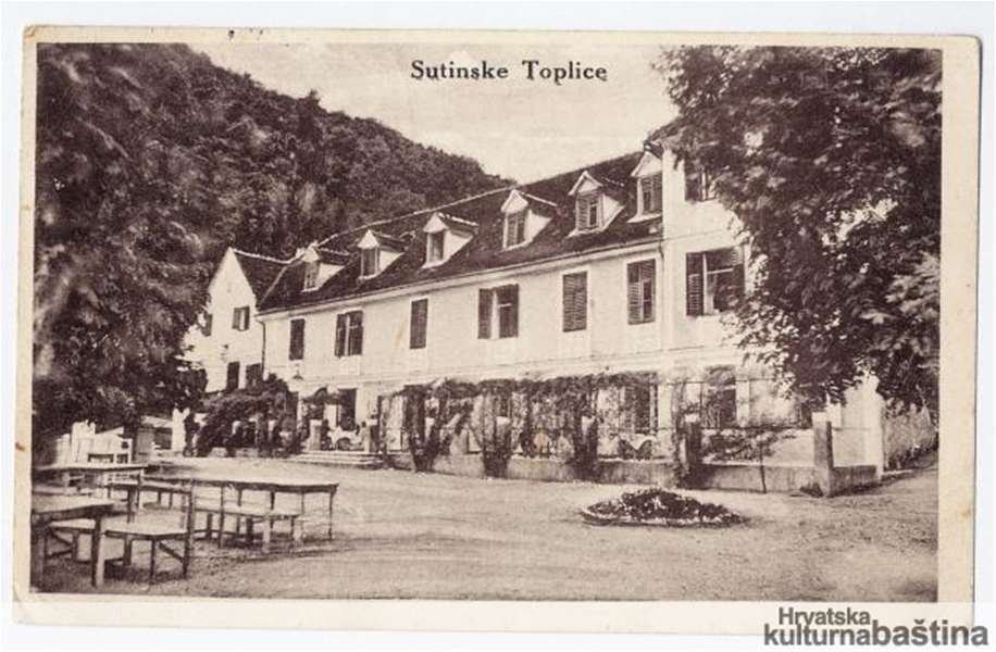 Nekadašnji izgled starog dijela toplica - izvor: Hrvatska kulturna baština