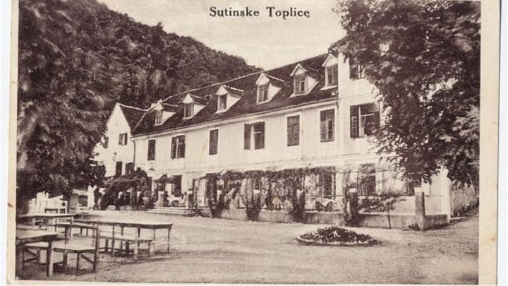 Nekadašnji izgled starog dijela toplica - izvor: Hrvatska kulturna baština